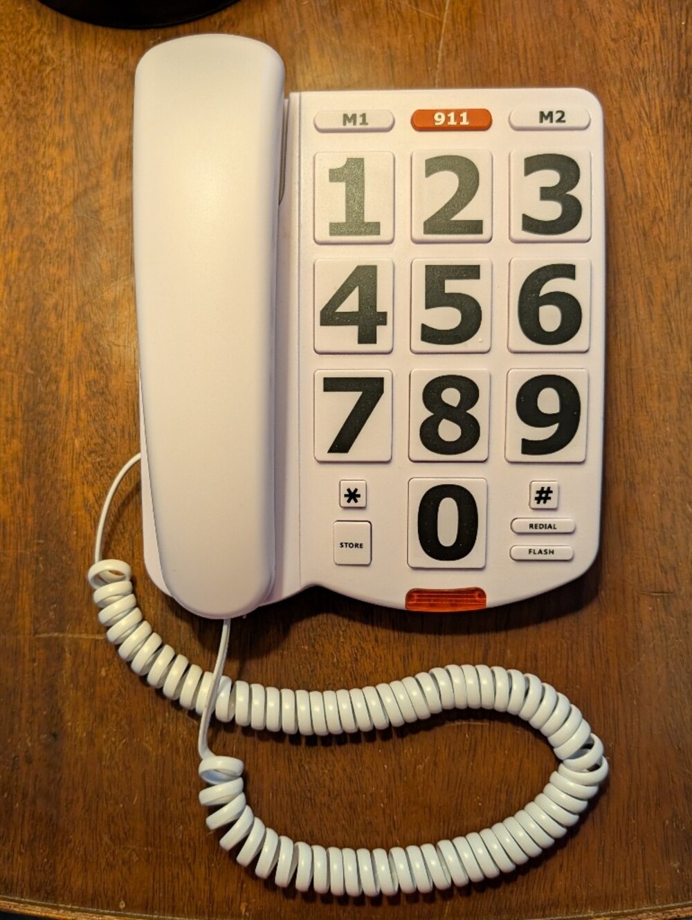 Large Buttons For Seniors Amplified Single Line Corded Desk Telephone